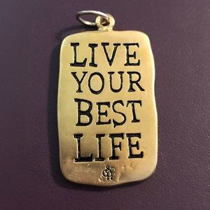 Grace & Heart Brass and Sterling Charm